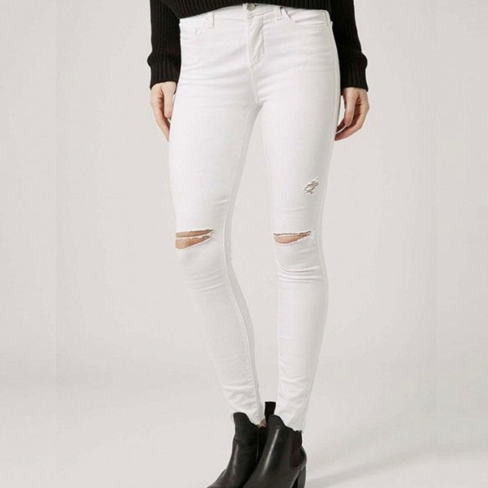 Topshop Moto ‘Leigh’ Distressed Jean